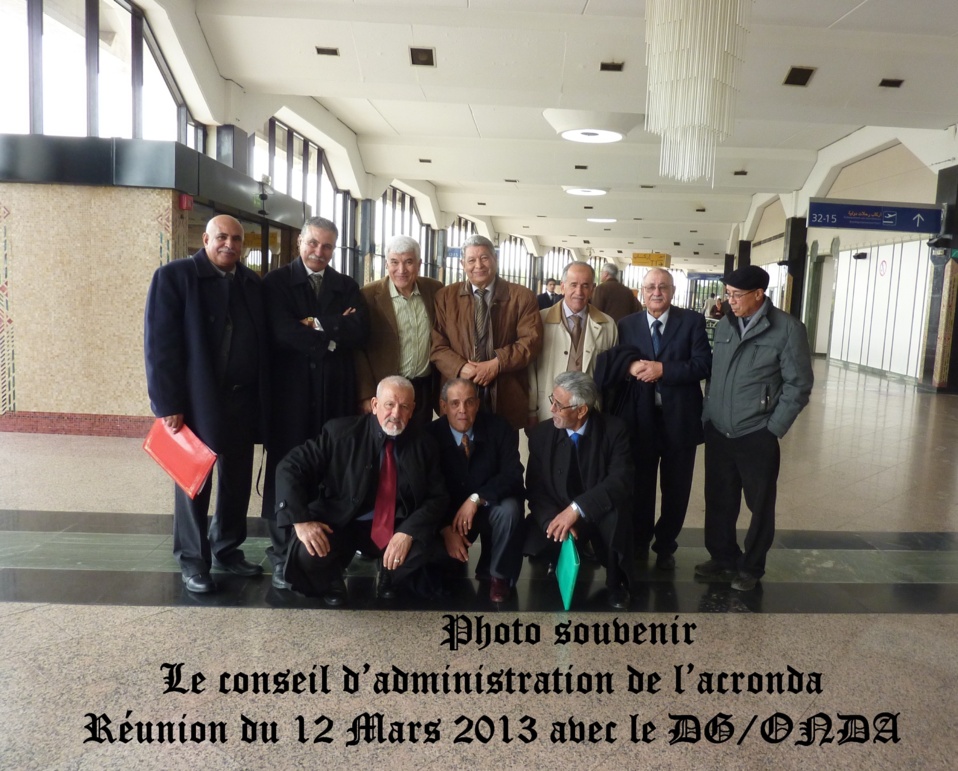 Réunion de l'ACRONDA avec Mr le Directeur Général de l'ONDA