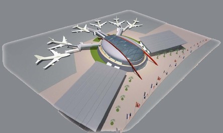 Maquette du nouveau terminal - Ph. ONDA