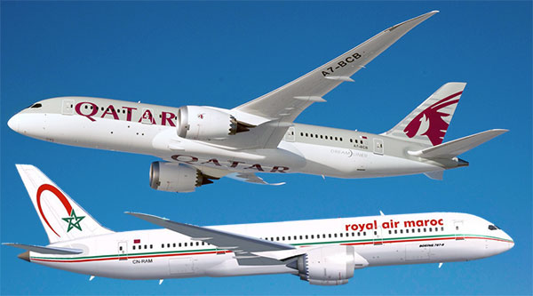 Royal Air Maroc annule ses vols vers les Emirats Arabes Unis, l'Arabie Saoudite, le Yémen, les Maldives, Bahreïn et l'Egypte avec transit à Doha