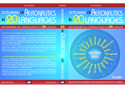 Parution en deux tomes du "Dictionnaire de l'Aéronautique en 20 Langues"
