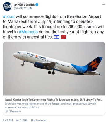 Israir lance ses vols vers le Maroc le 19 juillet, El Al devrait suivre Israir lance ses vols vers le Maroc le 19 juillet, El Al devrait suivre