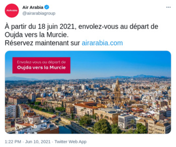 Air Arabia Maroc reprend ses vols entre le Maroc et l’Europe à partir du 17 juin