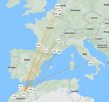 Royal Air Maroc va lancer 11 nouvelles lignes européennes vers la France, la Belgique et les Pays-Bas Royal Air Maroc va lancer 11 nouvelles lignes européennes vers la France, la Belgique et les Pays-Bas