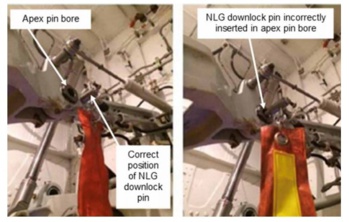 Illustration tirée du rapport AAIB Illustration tirée du rapport AAIB