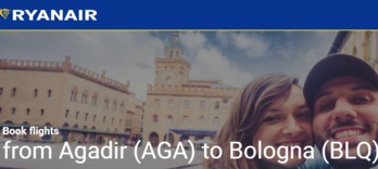 Ryanair reliera Agadir à Bologne, à partir du 2 novembre, deux fois par semaine