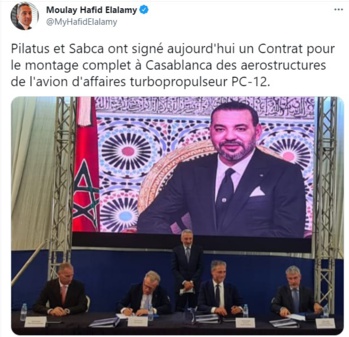 Pilatus et Sabca signent pour l'assemblage d'aérostructures PC-12 au Maroc Pilatus et Sabca signent pour l'assemblage d'aérostructures PC-12 au Maroc