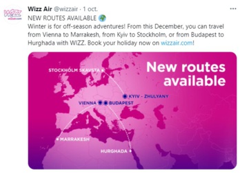 Wizz Air lance la ligne Vienne-Marrakech pour cet hiver Wizz Air lance la ligne Vienne-Marrakech pour cet hiver