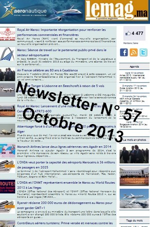 Maroc - Aéronautique: Revue de presse du mois d'octobre 2013 Maroc - Aéronautique: Revue de presse du mois d'octobre 2013