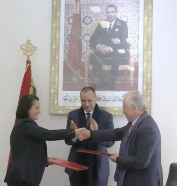 Sandra Schindler, Ryad Mezzour et Hamid Benbrahim El Andaloussi Sandra Schindler, Ryad Mezzour et Hamid Benbrahim El Andaloussi