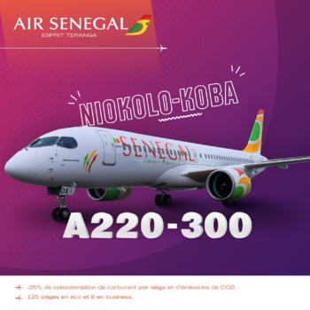 Air Sénégal réceptionne un nouvel A220-300 Air Sénégal réceptionne un nouvel A220-300
