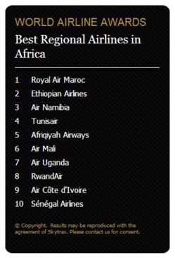 Skytrax 2014: Royal Air Maroc reçoit le prix de la meilleur compagnie régionale en Afrique Skytrax 2014: Royal Air Maroc reçoit le prix de la meilleur compagnie régionale en Afrique