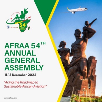 La 54ème assemblée générale de l'AFRAA se tiendra du 11 au 13 décembre à Dakar