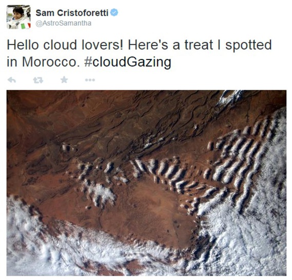 Sam Cristoforetti photographie le Maroc depuis la station Spatiale Internationale