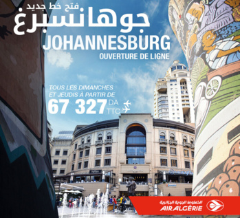 Air Algérie s'attaque à la plus longue liaison aérienne d'Afrique Alger - Johannesburg en A330 Air Algérie s'attaque à la plus longue liaison aérienne d'Afrique Alger - Johannesburg en A330