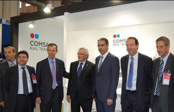 Aziz Rebbah en compagnie du PDG de COMSA EMTE à la 15ème édition de International Logistics and Material Handling Exhibition (SIL) Aziz Rebbah en compagnie du PDG de COMSA EMTE à la 15ème édition de International Logistics and Material Handling Exhibition (SIL)