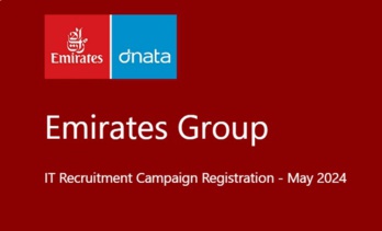 Le groupe Emirates lance une campagne de recrutement d'experts en ingénierie logicielle Le groupe Emirates lance une campagne de recrutement d'experts en ingénierie logicielle