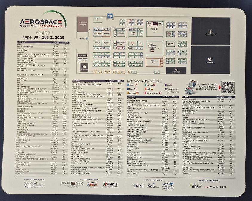 La 8ème édition des Aerospace Meetings Casablanca réunit plus de 250 entreprises à Midparc