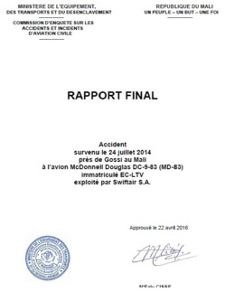 Rapport final du BEA: Une suite d'erreurs humaines a causé le crash du vol d'Air Algérie Rapport final du BEA: Une suite d'erreurs humaines a causé le crash du vol d'Air Algérie