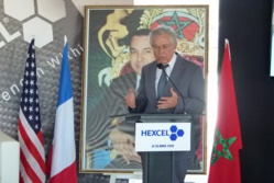 Pose de la première pierre du nouveau site de l'américain Hexcel à Midparc Casablanca Pose de la première pierre du nouveau site de l'américain Hexcel à Midparc Casablanca