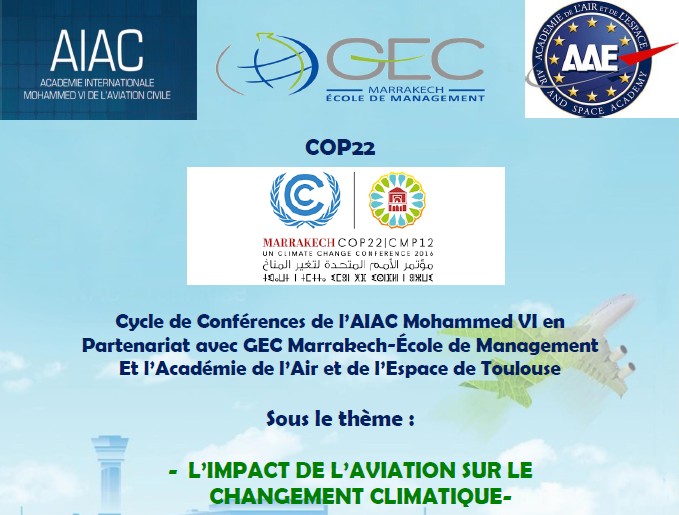 COP22: L'Académie AIAC lance une réflexion sur l’impact de l’aviation sur le changement climatique