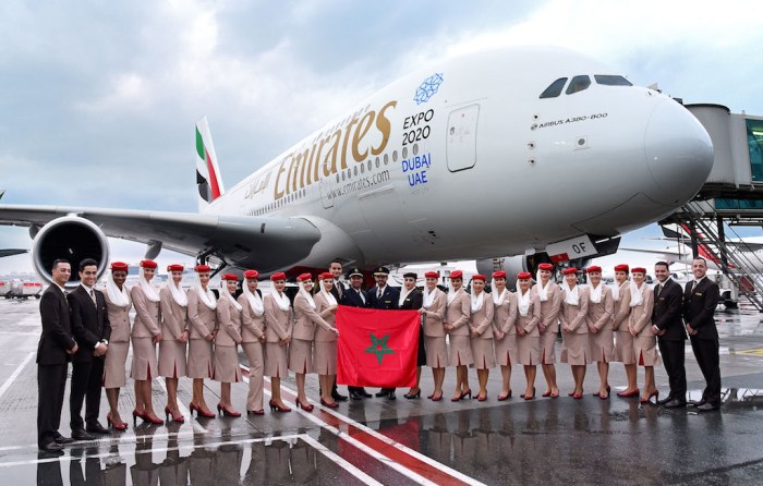 Emirates fait attérrir un A380 pour la première fois à l'aéroport MohammedV de Casablanca