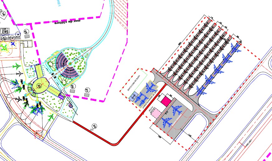 Plan d'aménagement du projet - Aéroport Oujda-Angad