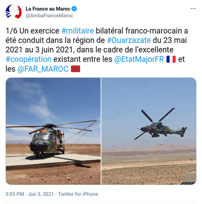 TAFILALET 2021: Fin des manœuvres d’entraînement aéroterrestre entre les armées marocaines et françaises