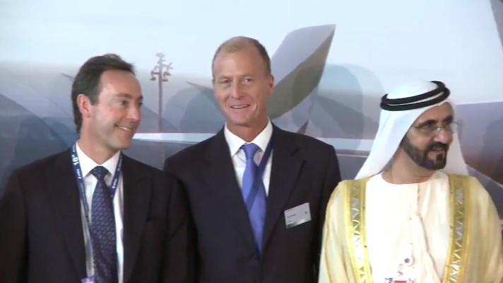 Salon aéronautique de Dubaï: Les compagnies du golfe font le bonheur d'Airbus et Boeing