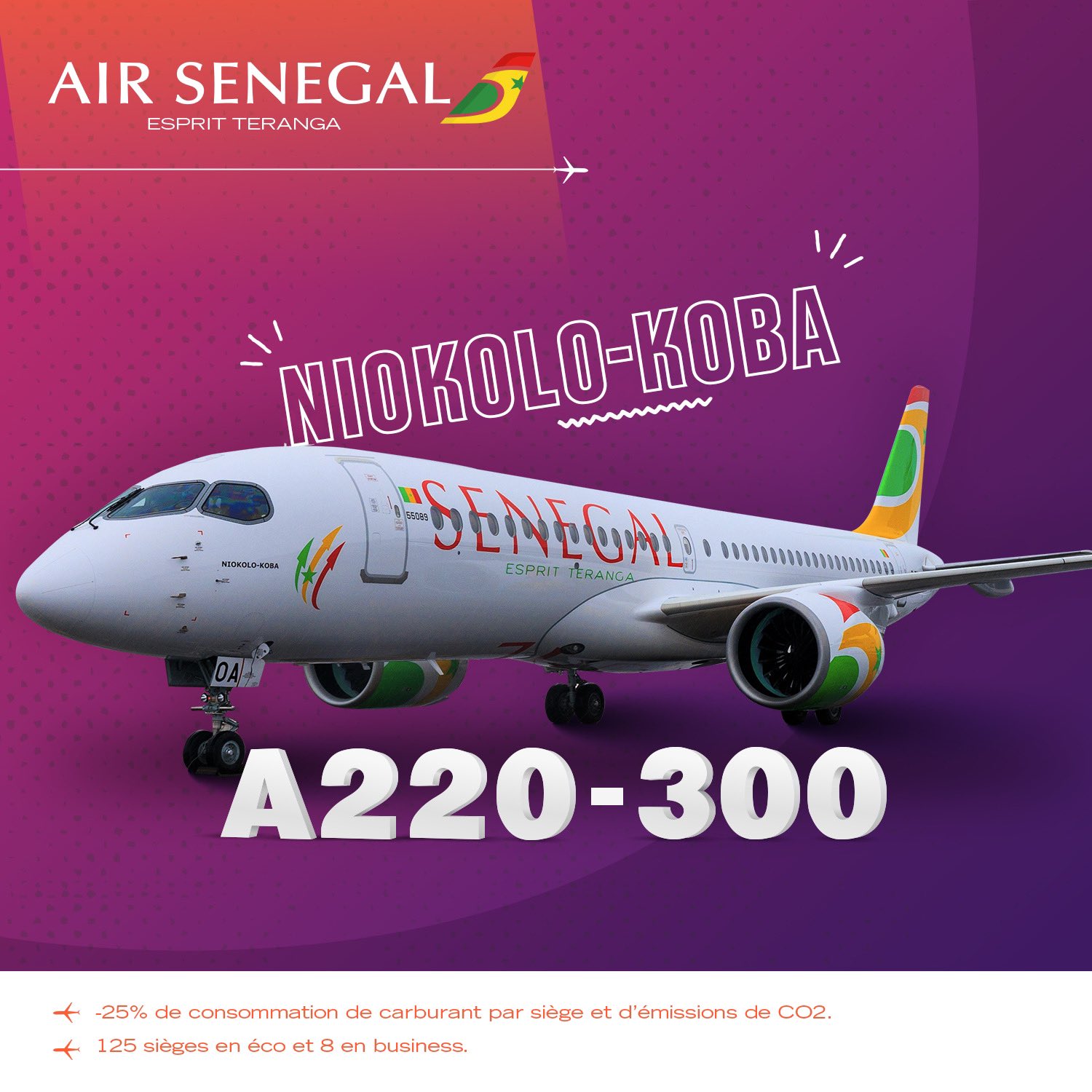Air Sénégal réceptionne un nouvel A220-300