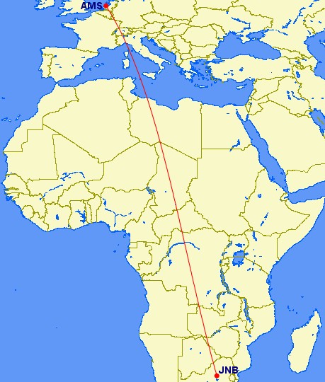 Un homme fait le trajet Johannesburg-Asterdam dans le train d'atterrissage d'un avion