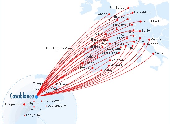 Royal Air Maroc serait la moins cher des compagnies maghrébines pour voler entre l'Europe et le Maghreb