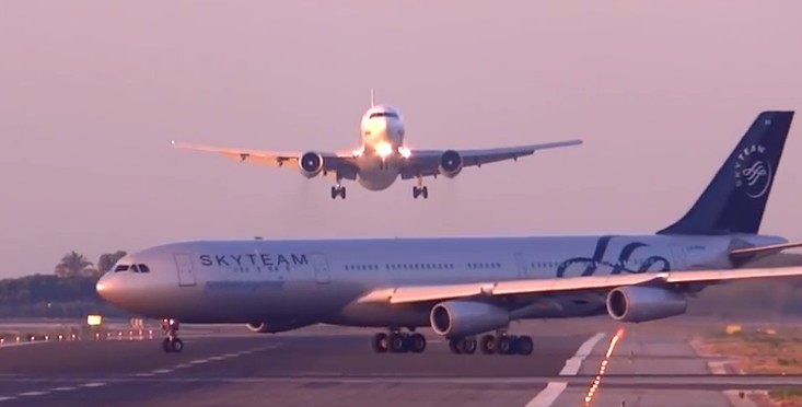 Remise des gaz in extremis à Barcelone pour éviter la collision entre un B767 et un A340 (Vidéo)