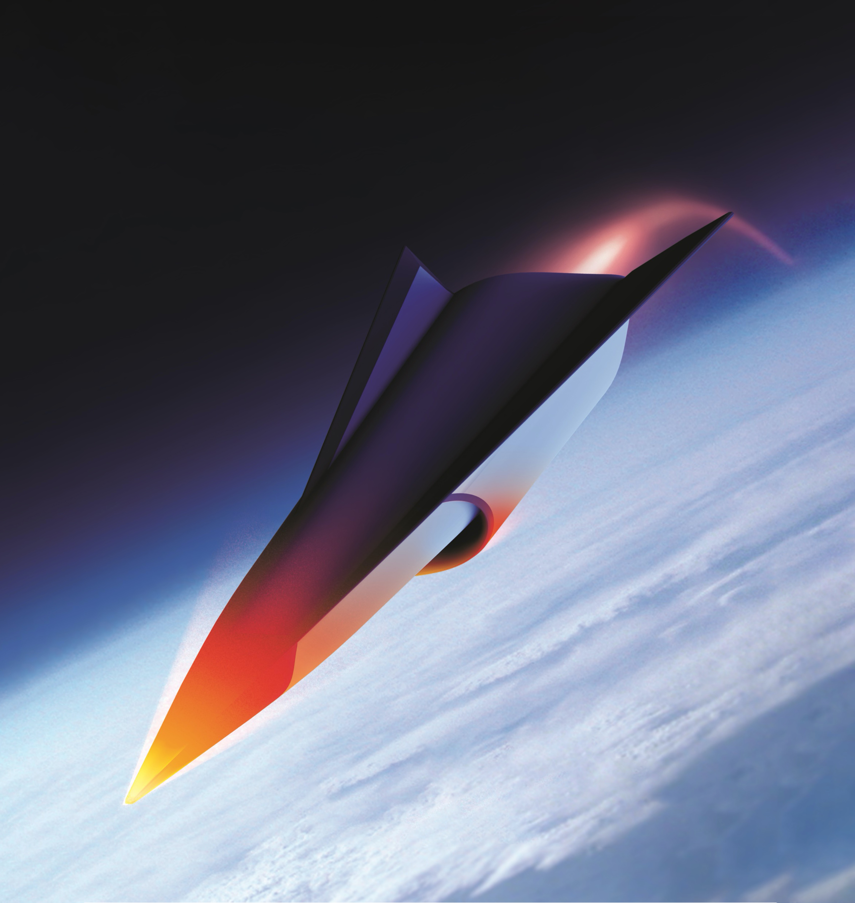 Illustration artistique d'un véhicule hypersonique (GE Aerospace)