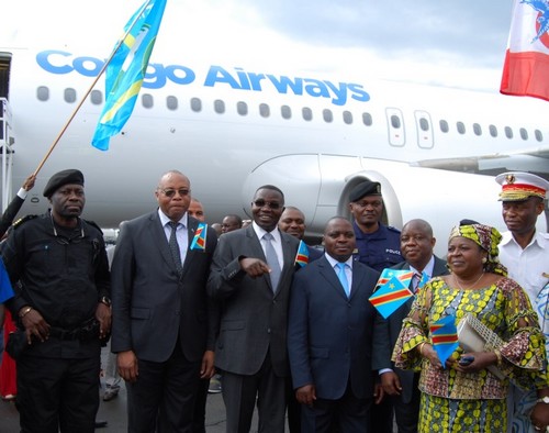La nouvelle compagnie nationale du Congo lance son premier vol de Kinshasa