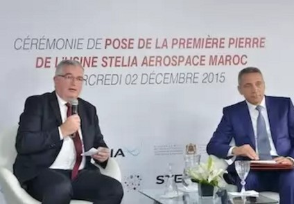 Pose de la première pierre de la deuxième usine de Stelia Aerospace au Maroc