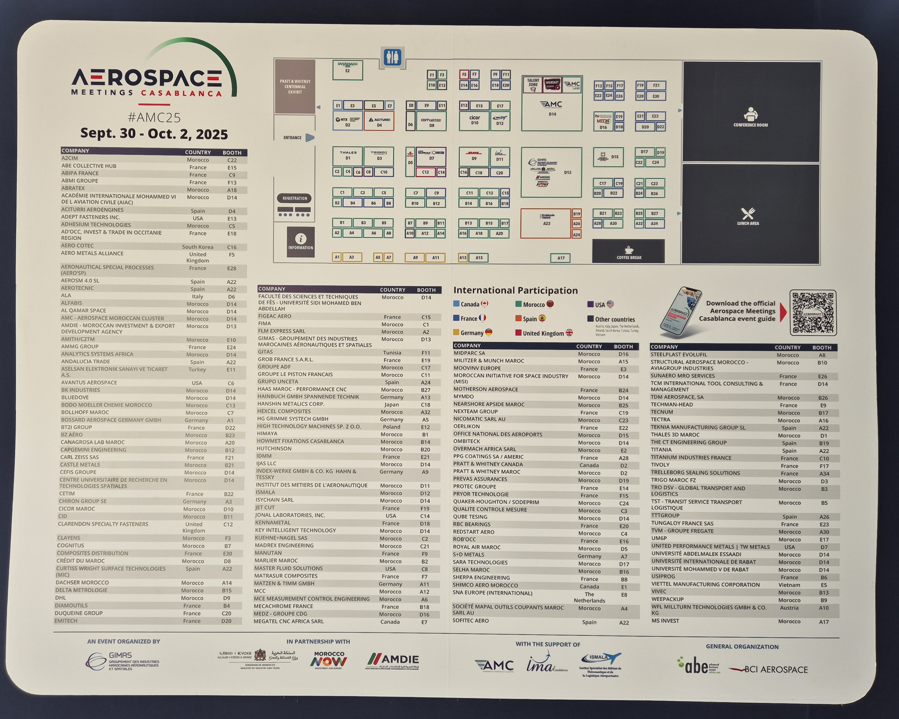 La 8ème édition des Aerospace Meetings Casablanca réunit plus de 250 entreprises à Midparc