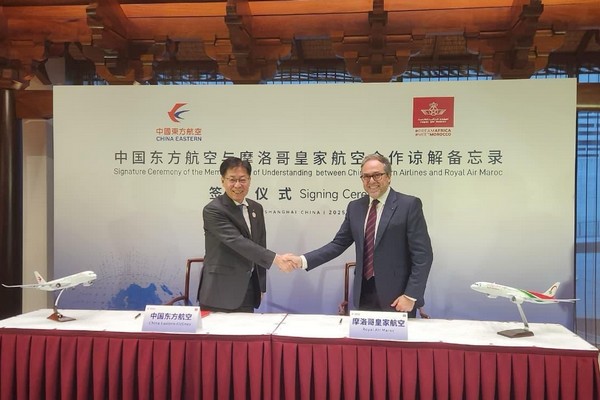 Royal Air Maroc et China Eastern signent un accord de partage de codes à Shanghai