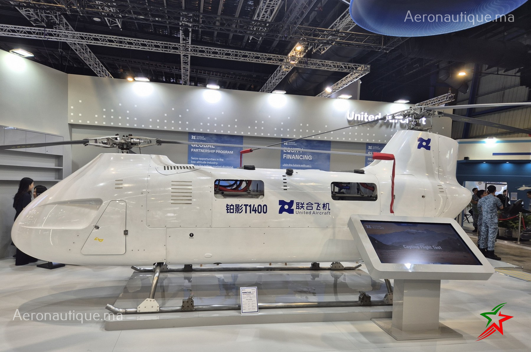 Singapore Airshow 2026 : United Aircraft expose son hélicoptère sans pilote T1400