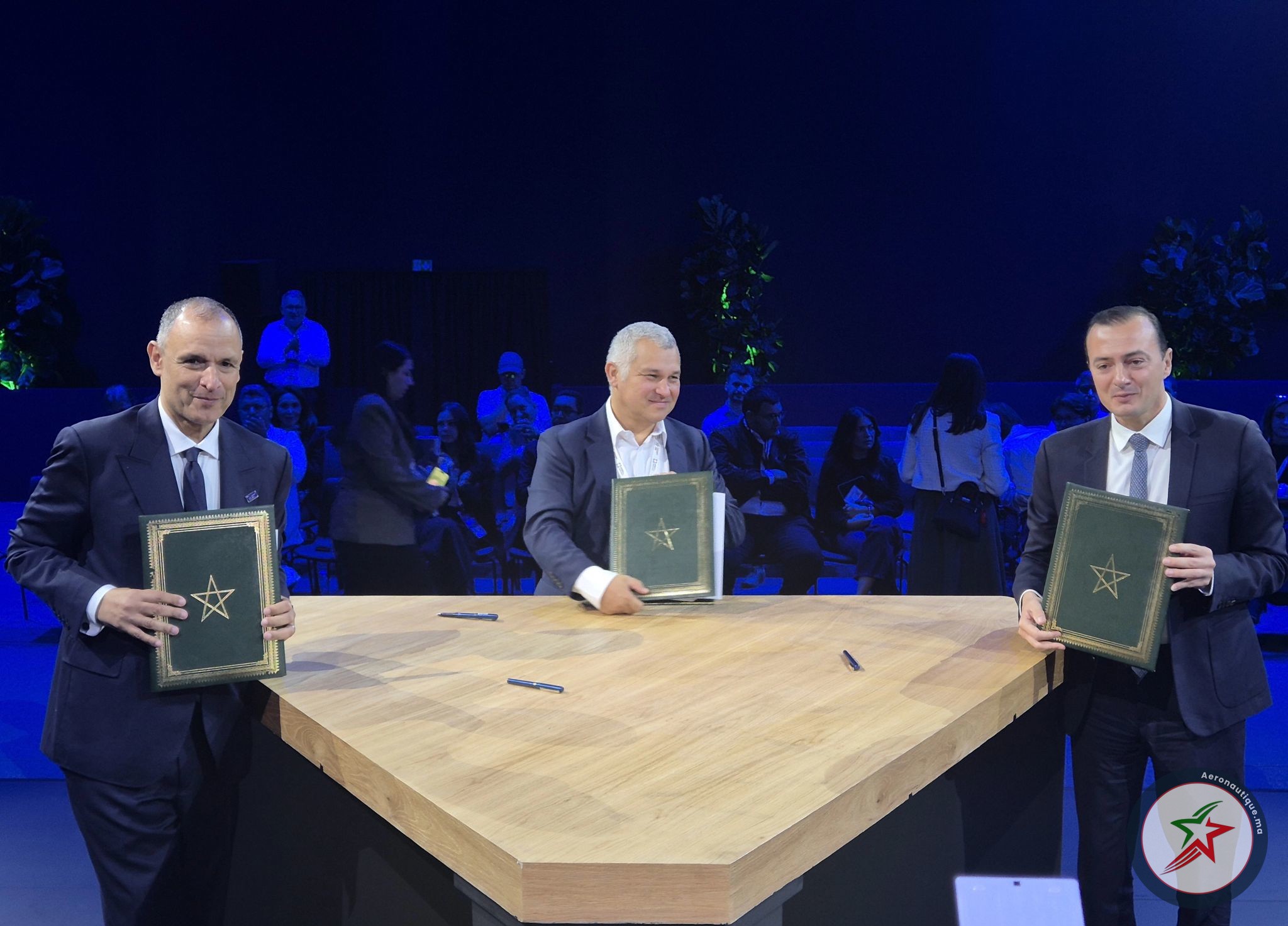 Ryad Mezzour, Renaud Lavigne et Ali Seddiki
