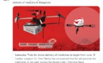 L'Inde lance des essais pour la livraison de médicaments par drone