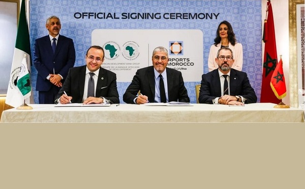 La BAD formalise un prêt de 270 M€ à l’ONDA pour quatre aéroports marocains