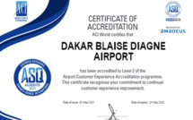 Sénégal: L’Aéroport Dakar Blaise Diagne accrédité niveau 2 par ACI ASQ Airport Customer Experience