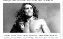Mort de Joe Lara héros de Tarzan dans un crash d'avion 