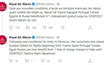 Royal Air Maroc réagit aux nouvelles conditions d'accès au Maroc